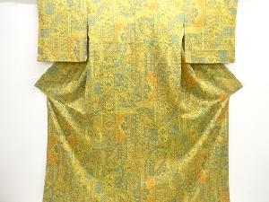 花更紗模様小紋着物